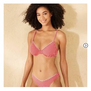 Red Gingham Bikini Set